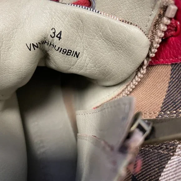 Burberry 'Merrison' Kid's High Top Sneaker - Size 34